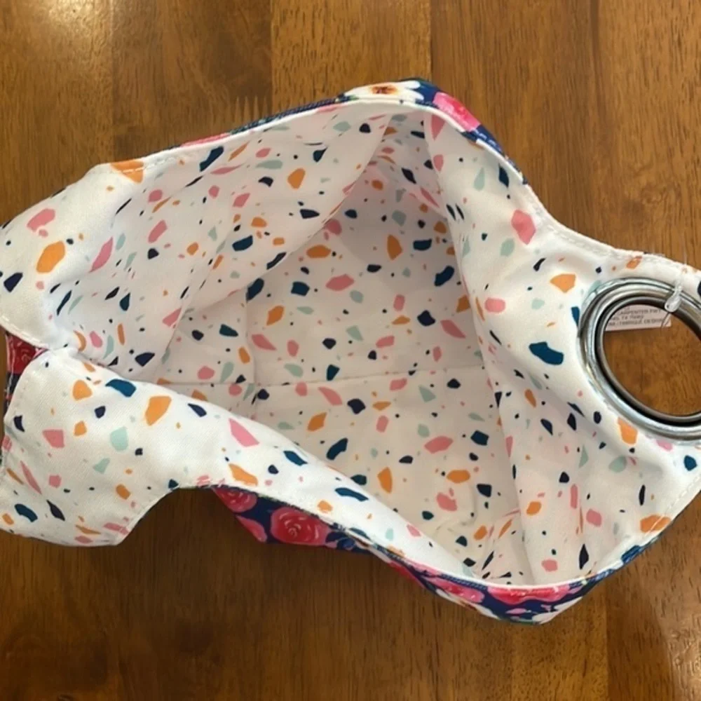 Floral reversible storage bag